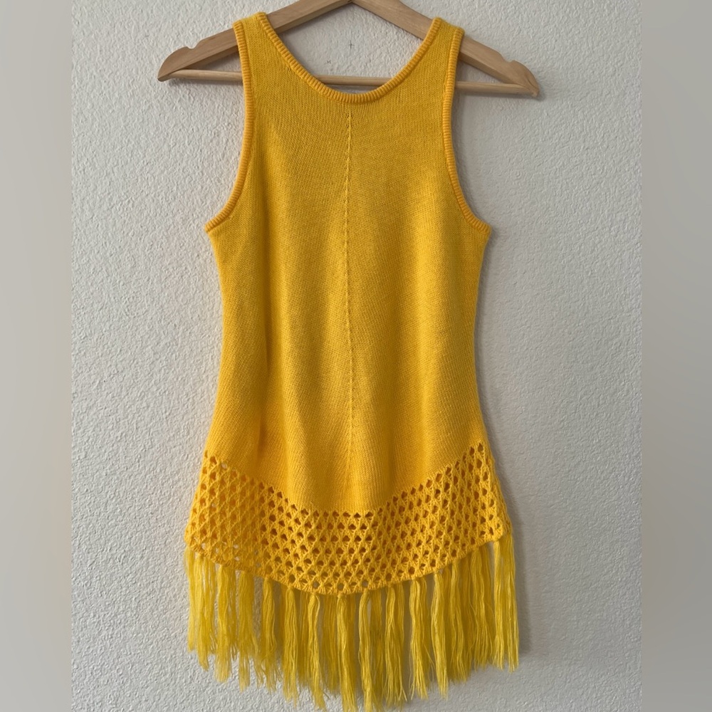 Anthropologie English Factory Crocheted Knit Tank Top